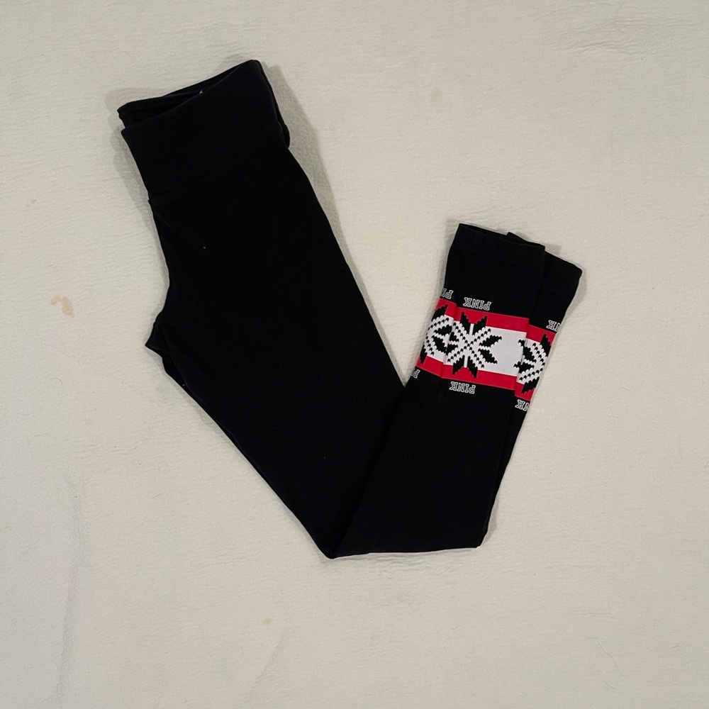 PINK Leggings Black - Small